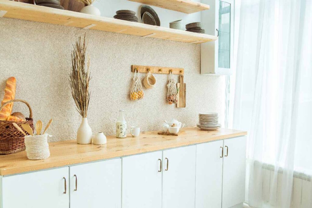 How to decorate above kitchen cabinets for Christmas