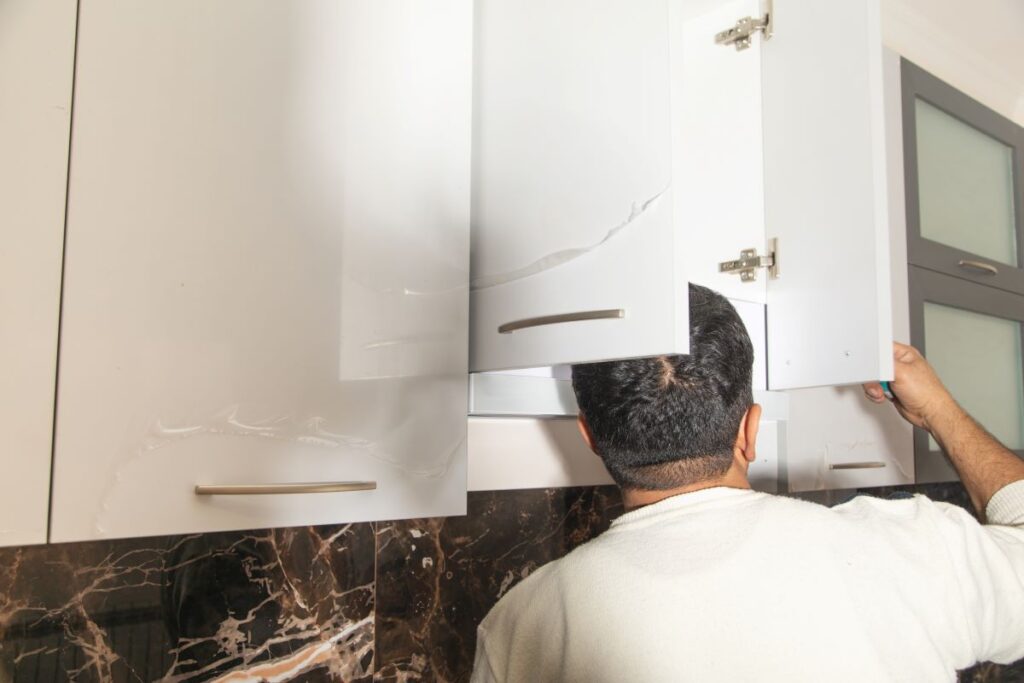Cracked Cabinet Door