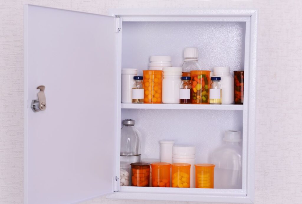 cabinet for medicine storage