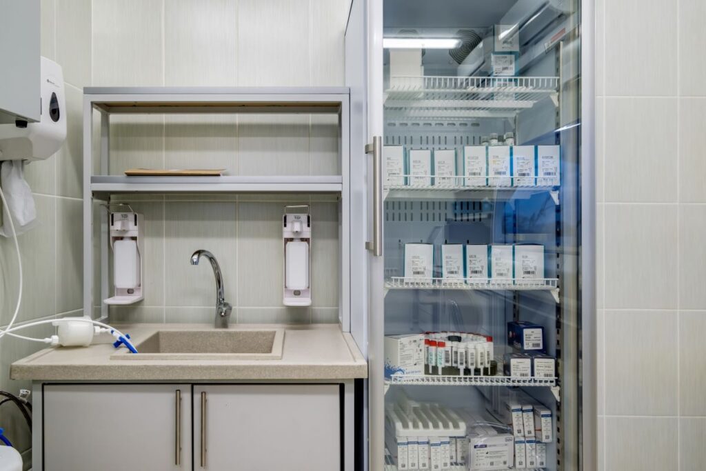 medical exam room cabinets