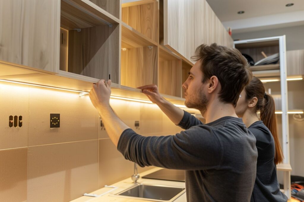 restore wooden kitchen cabinets