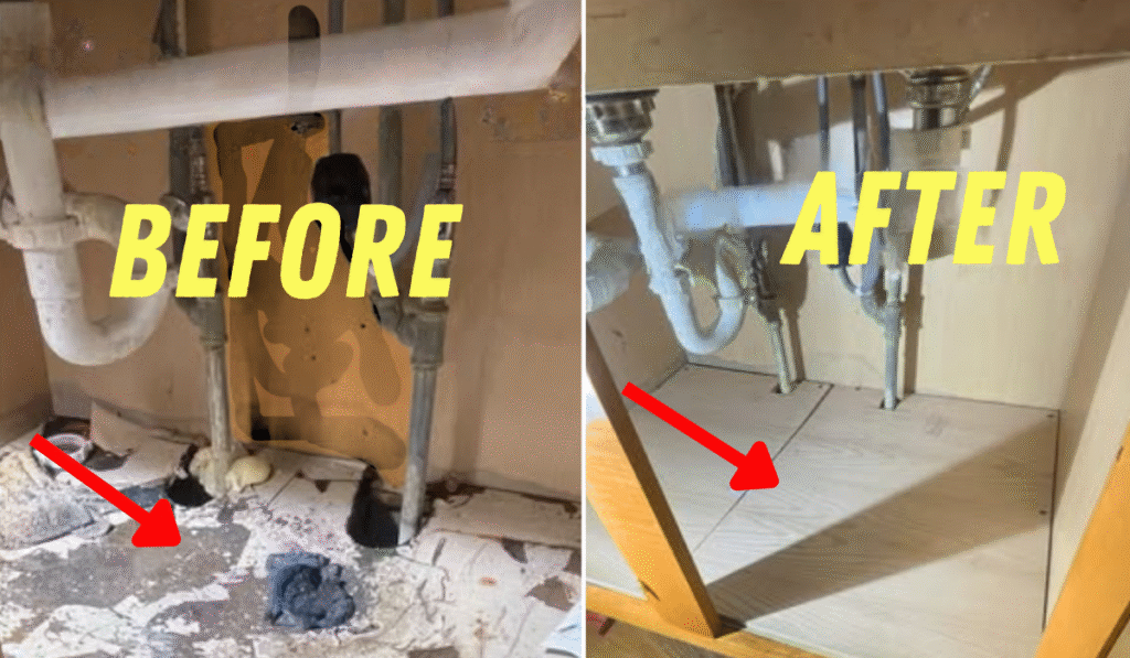 how to fix damaged cabinets