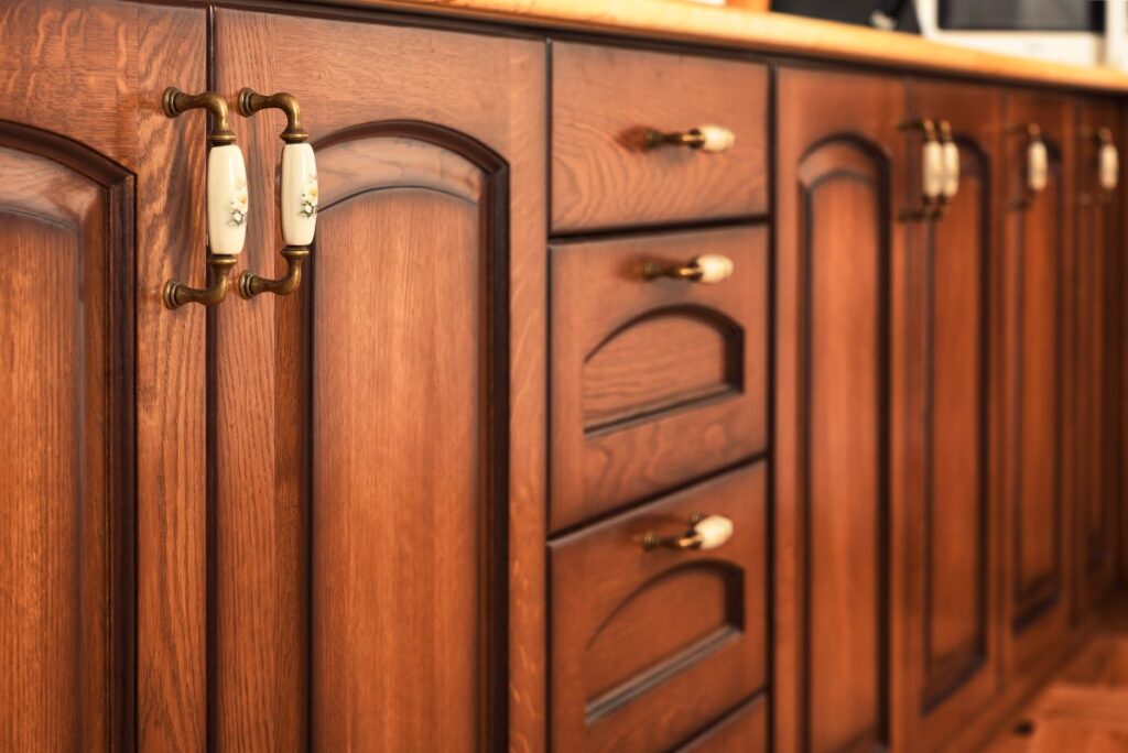 Top refacing wood cabinets