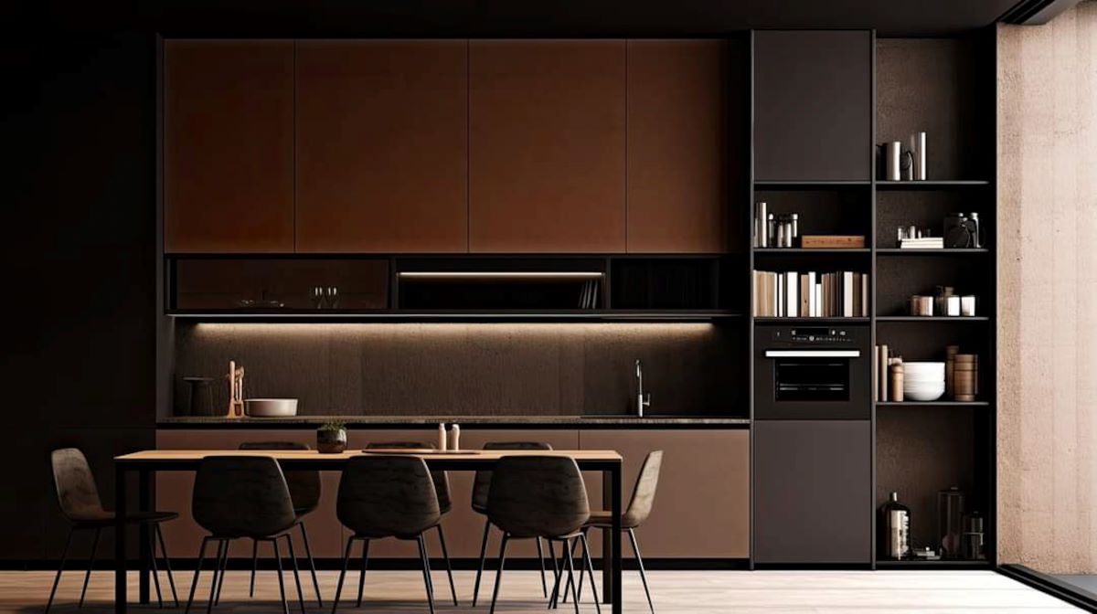 How to Update Brown Kitchen Cabinets: Step-by-Step Guide 4 dark brown kitchen cabinets modern