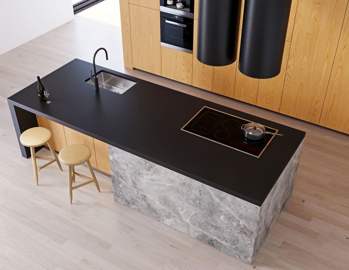 standard kitchen countertop size in inches
