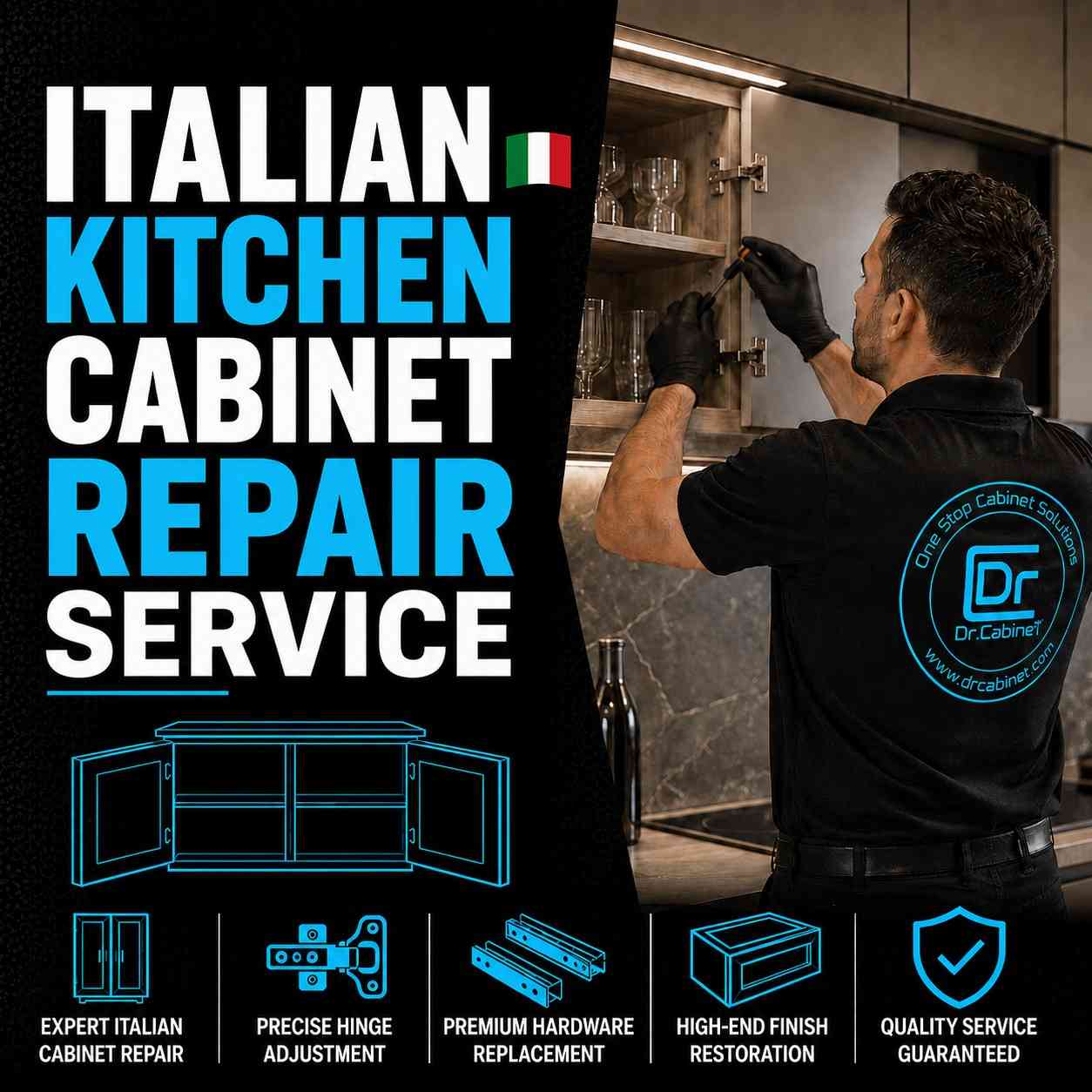 Services 12 ITALIAN KITCHEN CABINET REPAIR SERVICE