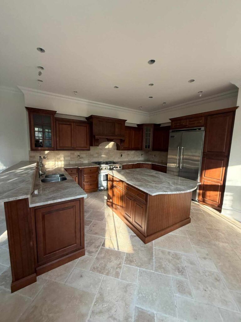 Kitchen cabinet installation photo