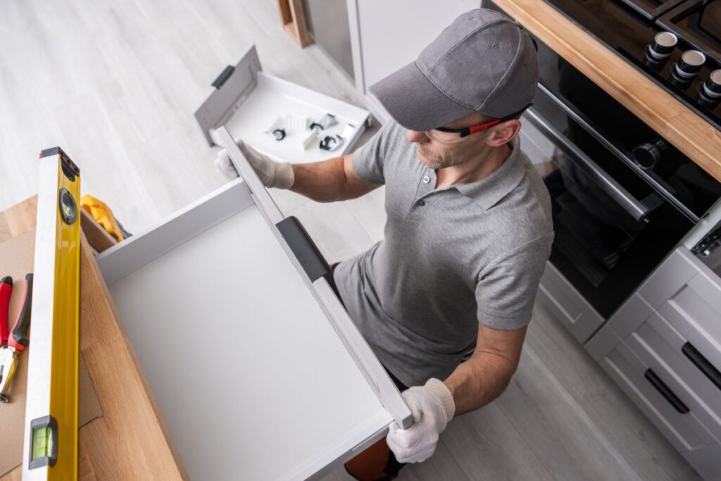 how to repair cabinet drawer