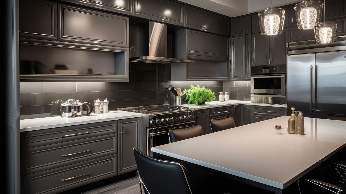 Elevate Space with Upscale Kitchen Cabinets: Top Design Trends 2 Upscale kitchen cabinets in a modern luxury kitchen