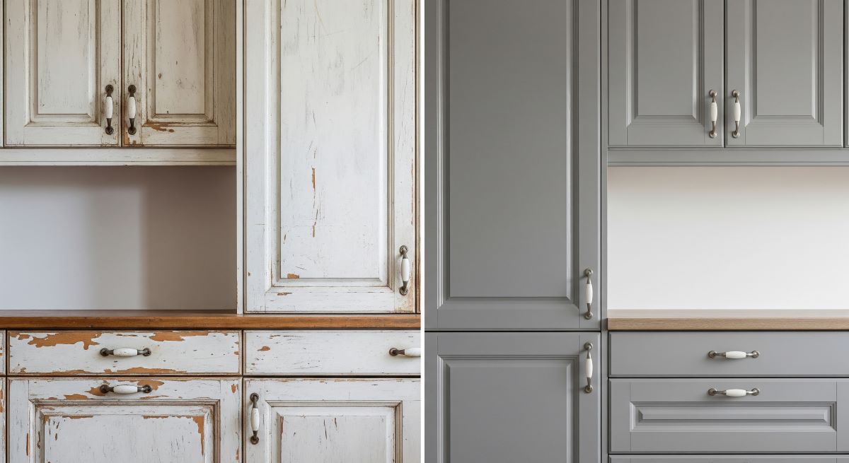 Refinishing Kitchen Cabinets Before and After Photos: What They Show (and What They Don't) 4 refacing kitchen cabinets before and after pictures
