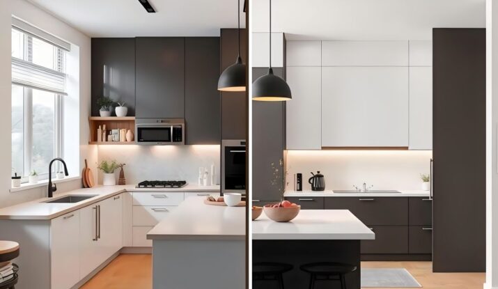 refinishing kitchen cabinets before and after photos
