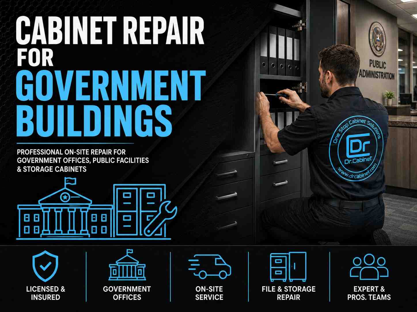 Services 3 CABINET REPAIR FOR GOVERNMENT BUILDINGS
