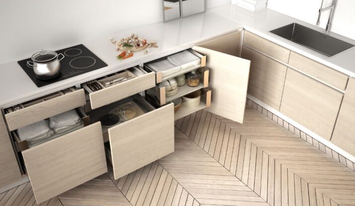 kitchen in cabinet storage