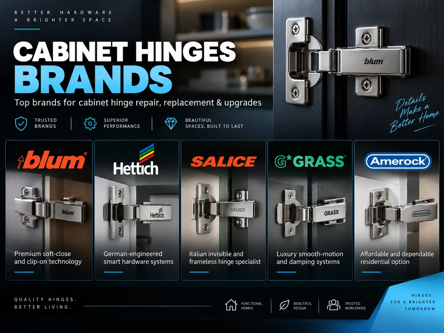 Cabinet Repair Guide: How to Fix, Restore, and Maintain Cabinet 3 Best Cabinet hinges brand Dr. Cabinet